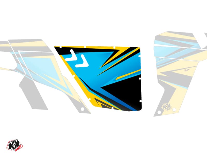 Standard Doors XRW Stage Can Am Commander 2011-2017 Yellow Blue Graphic Kit
