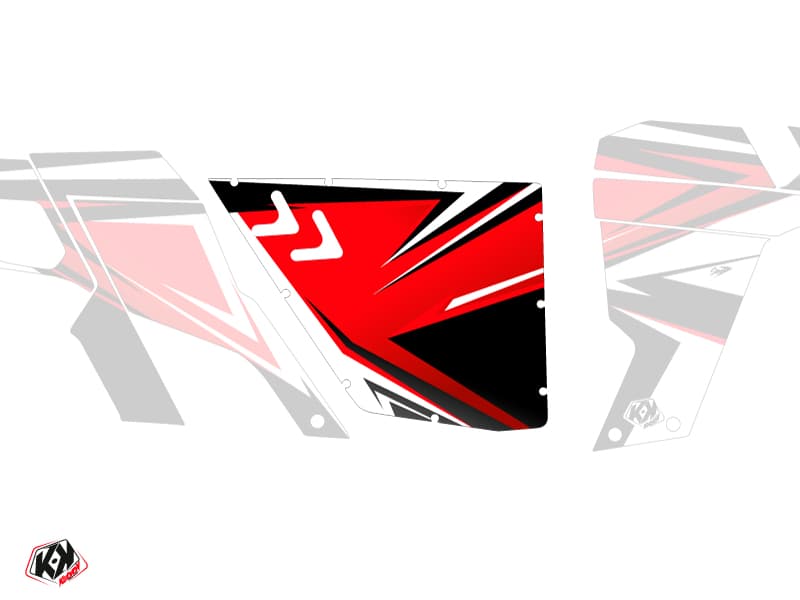 Standard Doors XRW Stage Can Am Commander 2011-2017 Black Red Graphic Kit
