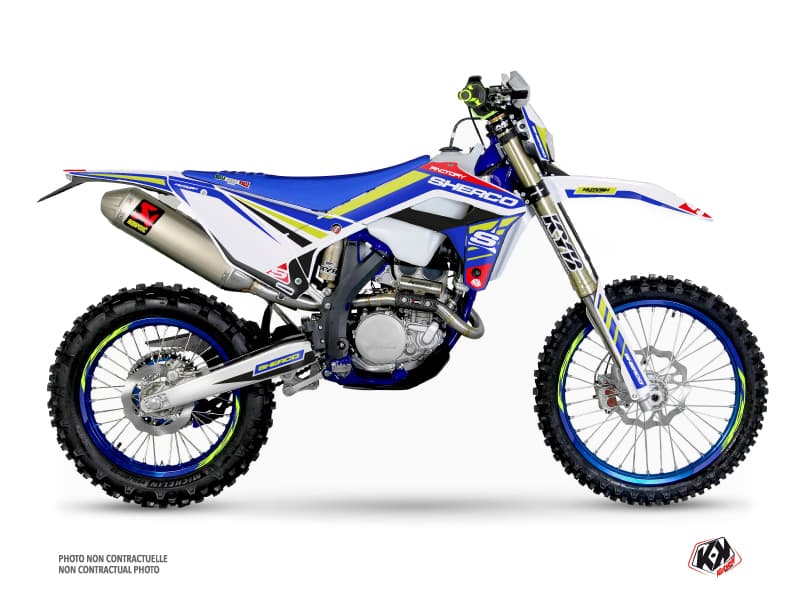 dirt bike sherco se 125 factory stam white graphic kit