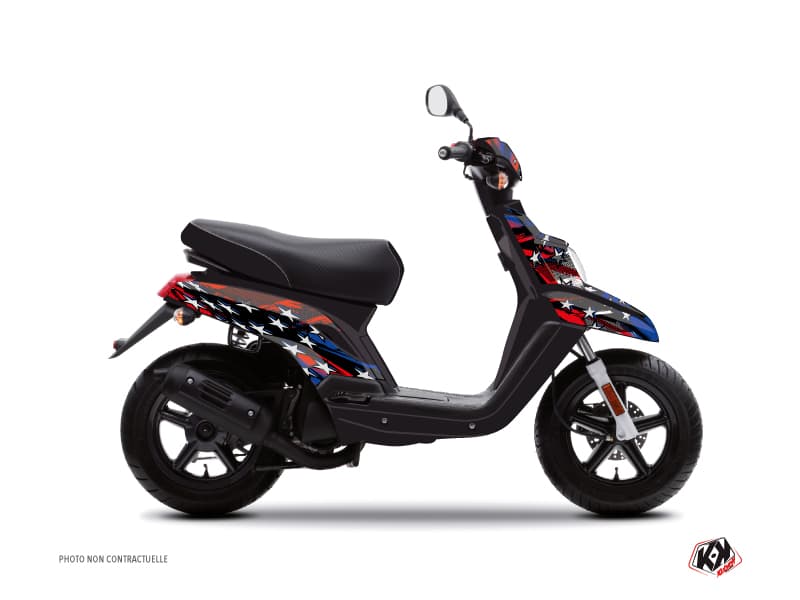 kit graphique scooter stars yamaha bws bleu