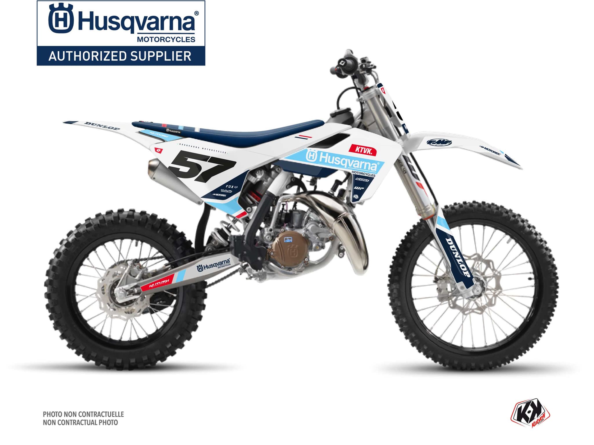 Kit graphique Moto Cross Start Husqvarna TC 85 Bleu