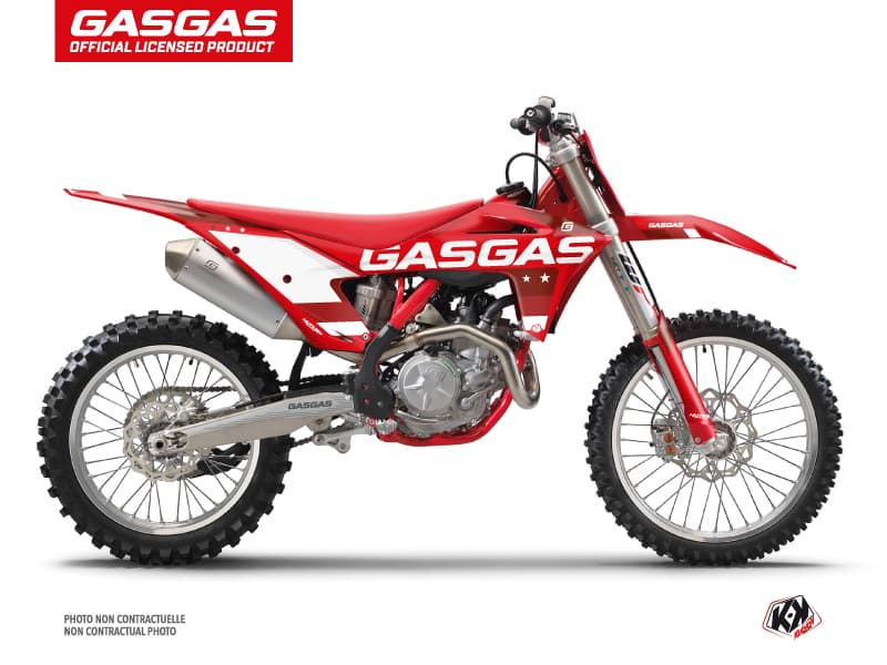 kit graphique motocross gasgas ex 350 f stella rouge