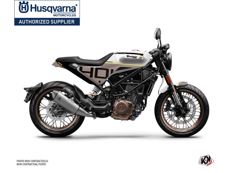 kit graphique moto husqvarna vitpilen 401 straight noir marron