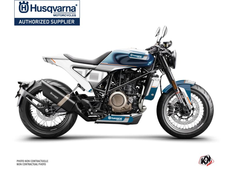 kit graphique moto husqvarna vitpilen 701 straight blanc-bleu