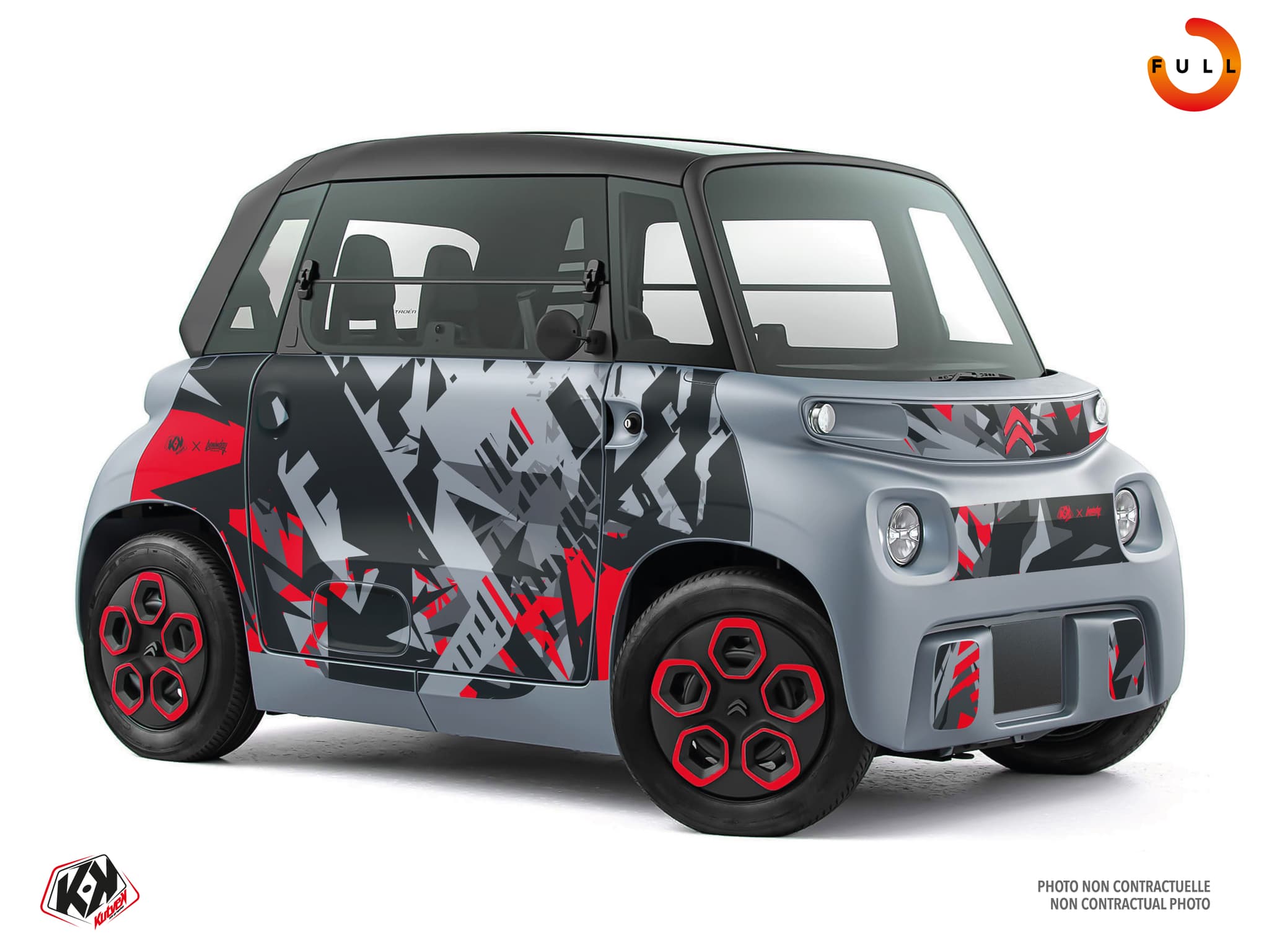 kit graphique golf cart citroën ami street bleu