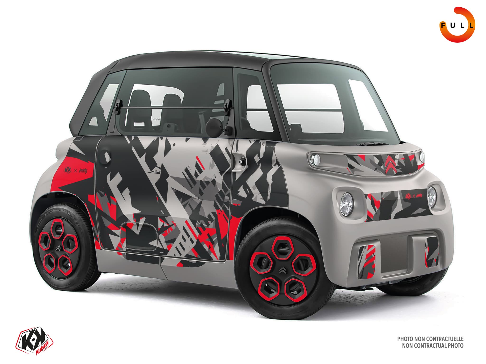 Kit Graphique golf cart citroën ami street gris