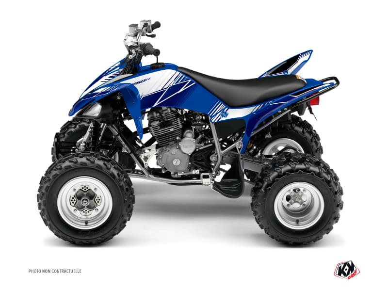 kit graphique quad yamaha raptor 250 stripe bleu-nuit