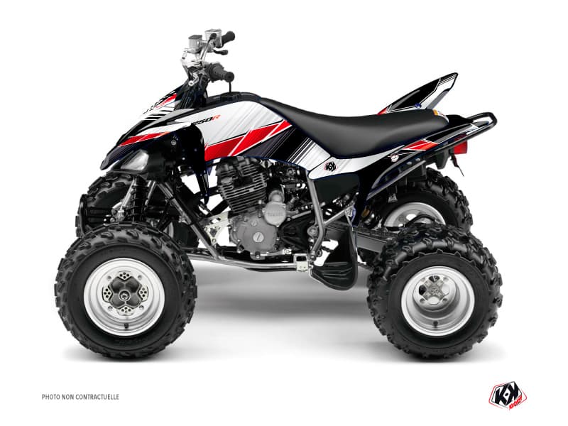 kit graphique quad yamaha raptor 250 stripe rouge
