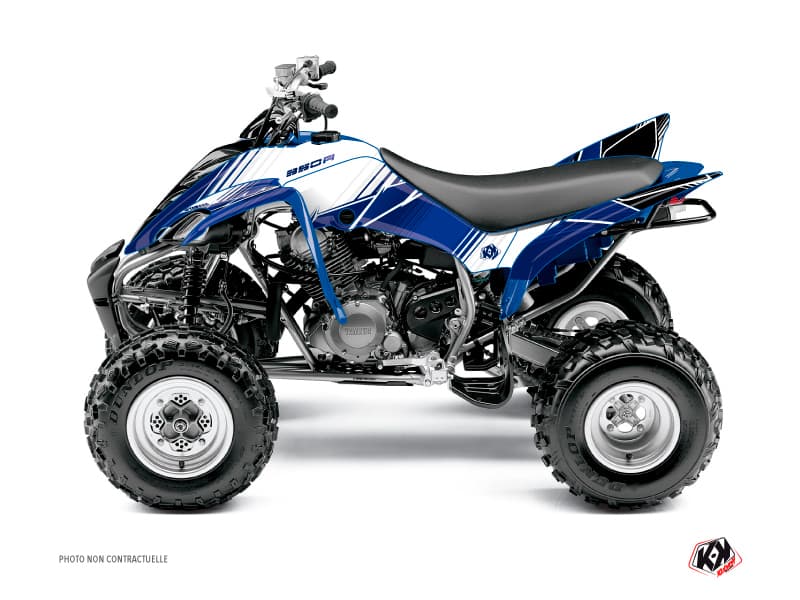 Kit graphique Quad Stripe Yamaha 350 Raptor Bleu Nuit | Yamaha | Kutvek