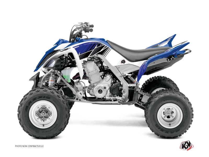 kit graphique quad yamaha raptor 660 stripe bleu