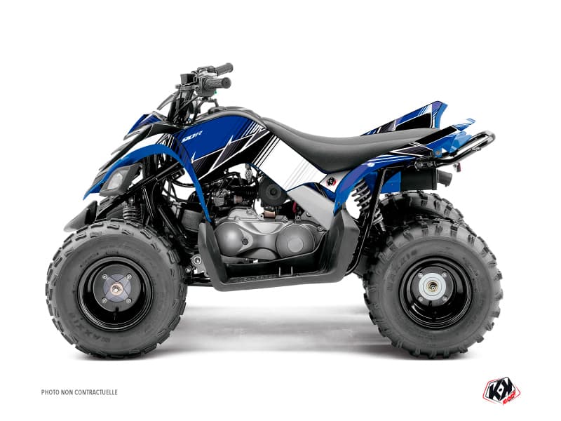 Kit graphique Quad Stripe Yamaha 90 Raptor Bleu
