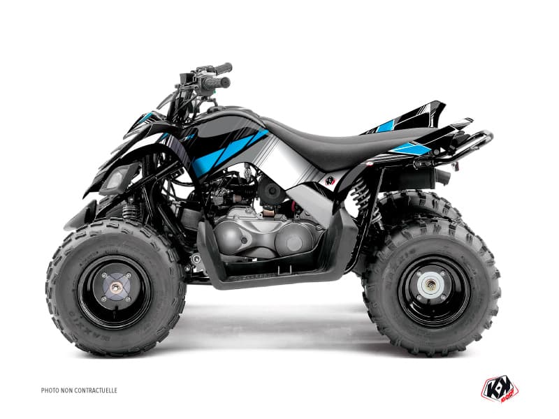 kit graphique quad yamaha raptor 90 stripe noir