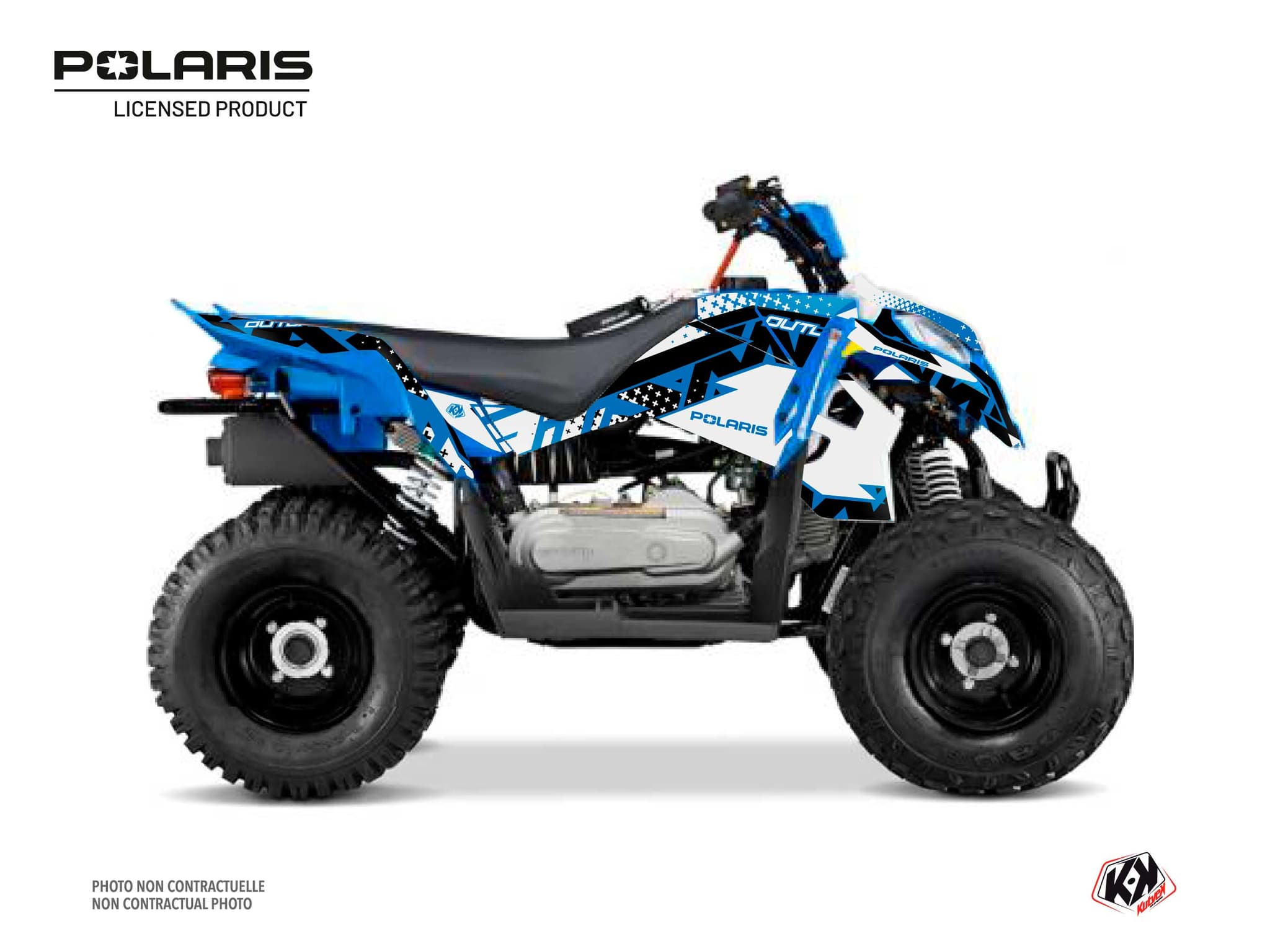 Graphic Kit ATV Stun Polaris Outlaw 110 Blue | Polaris | Kutvek
