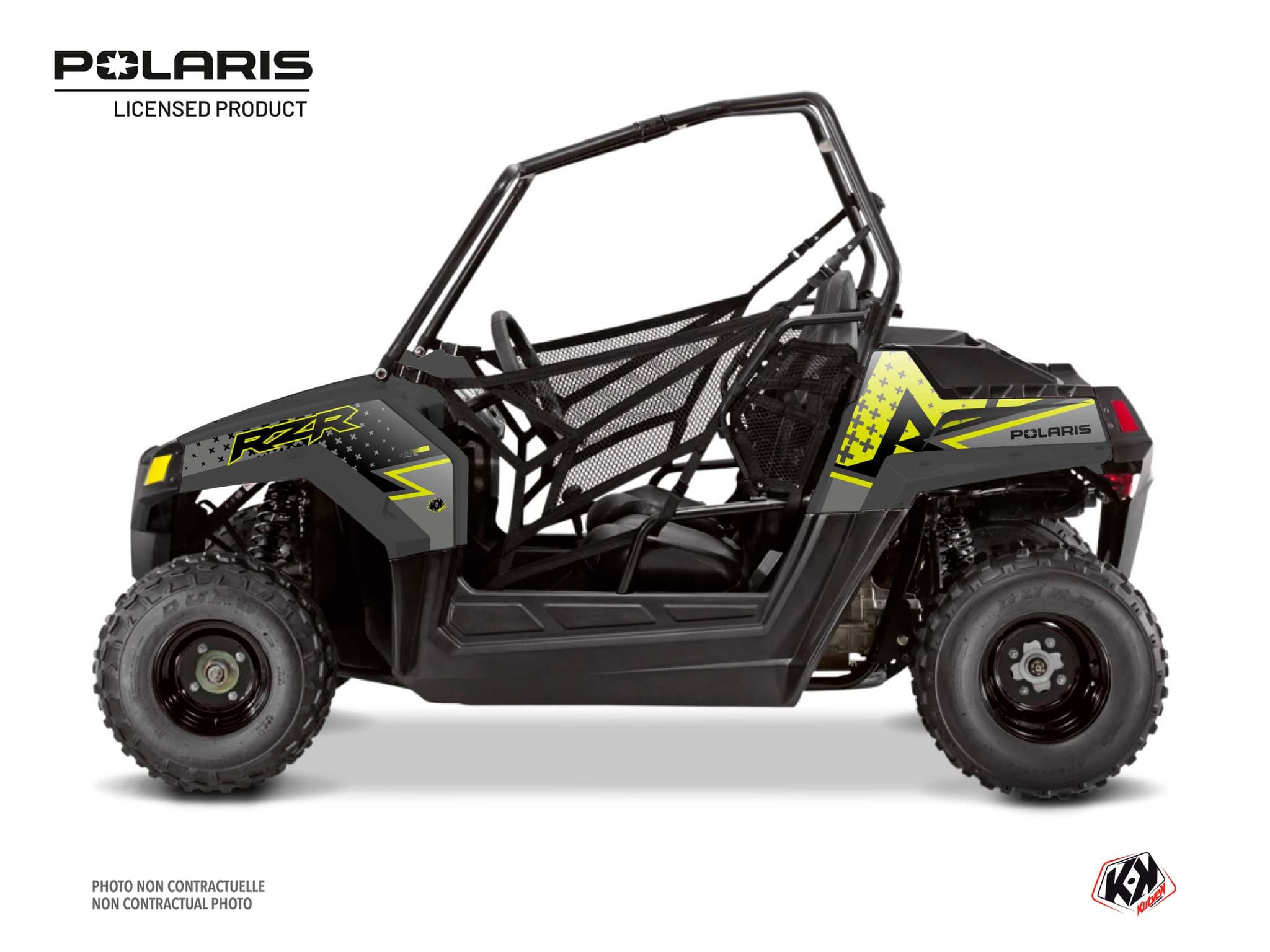 kit graphique ssv polaris rzr 170 stun jaune