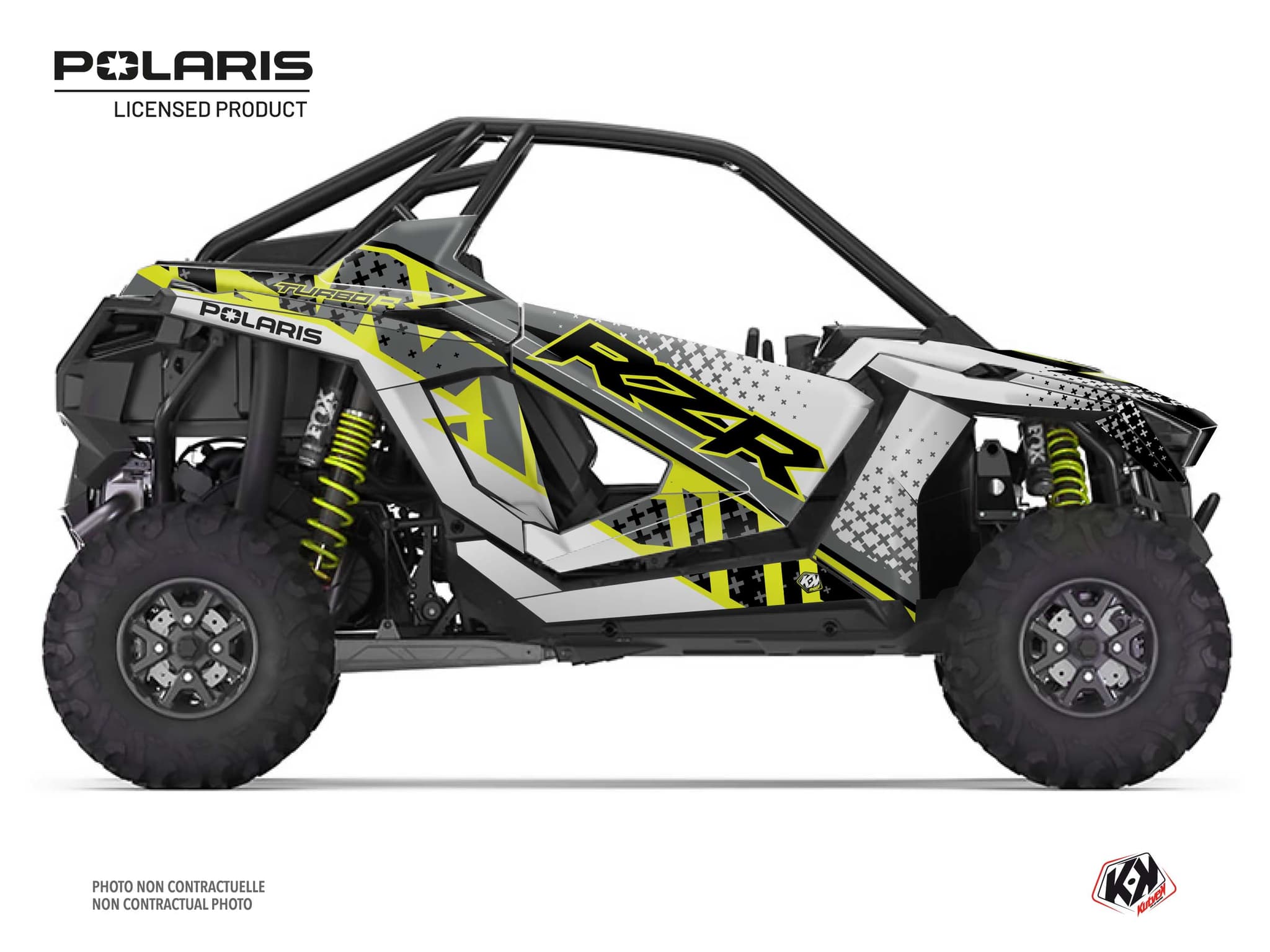 kit graphique ssv polaris rzr pro r ultimate stun gris