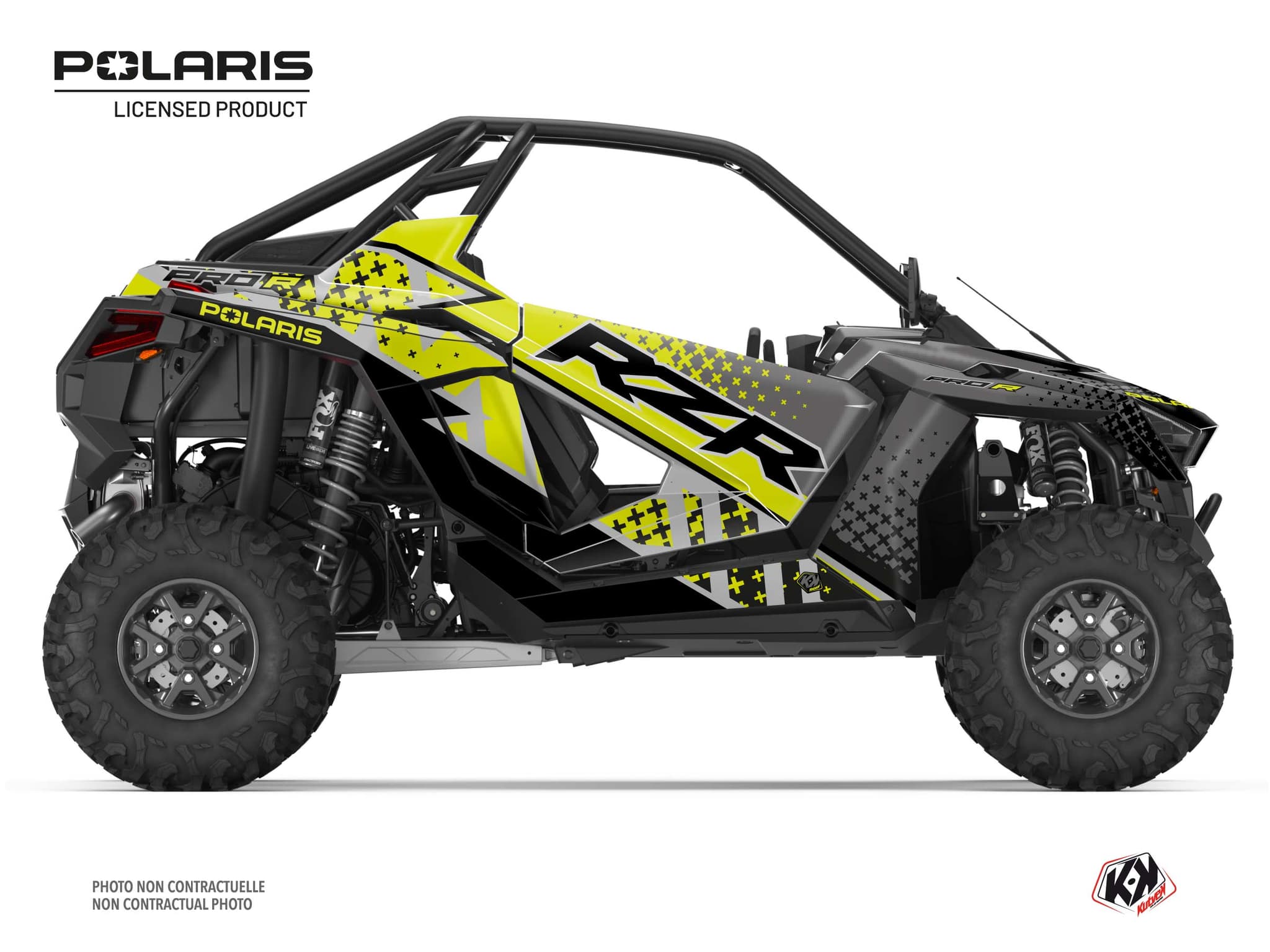 kit graphique ssv polaris rzr pro r ultimate stun jaune