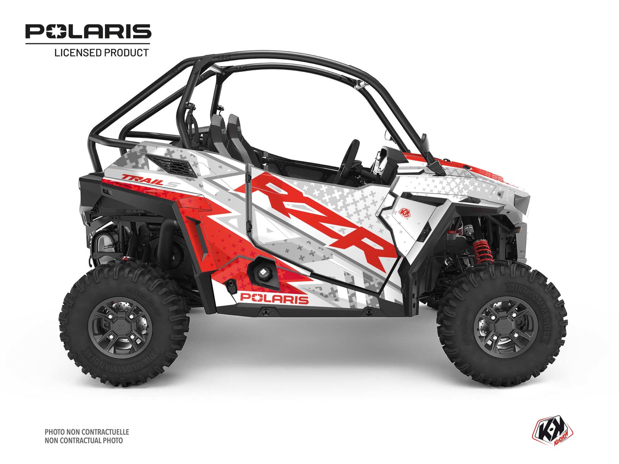 Polaris RZR Trail S UTV Stun Graphic Kit White | Polaris | Kutvek