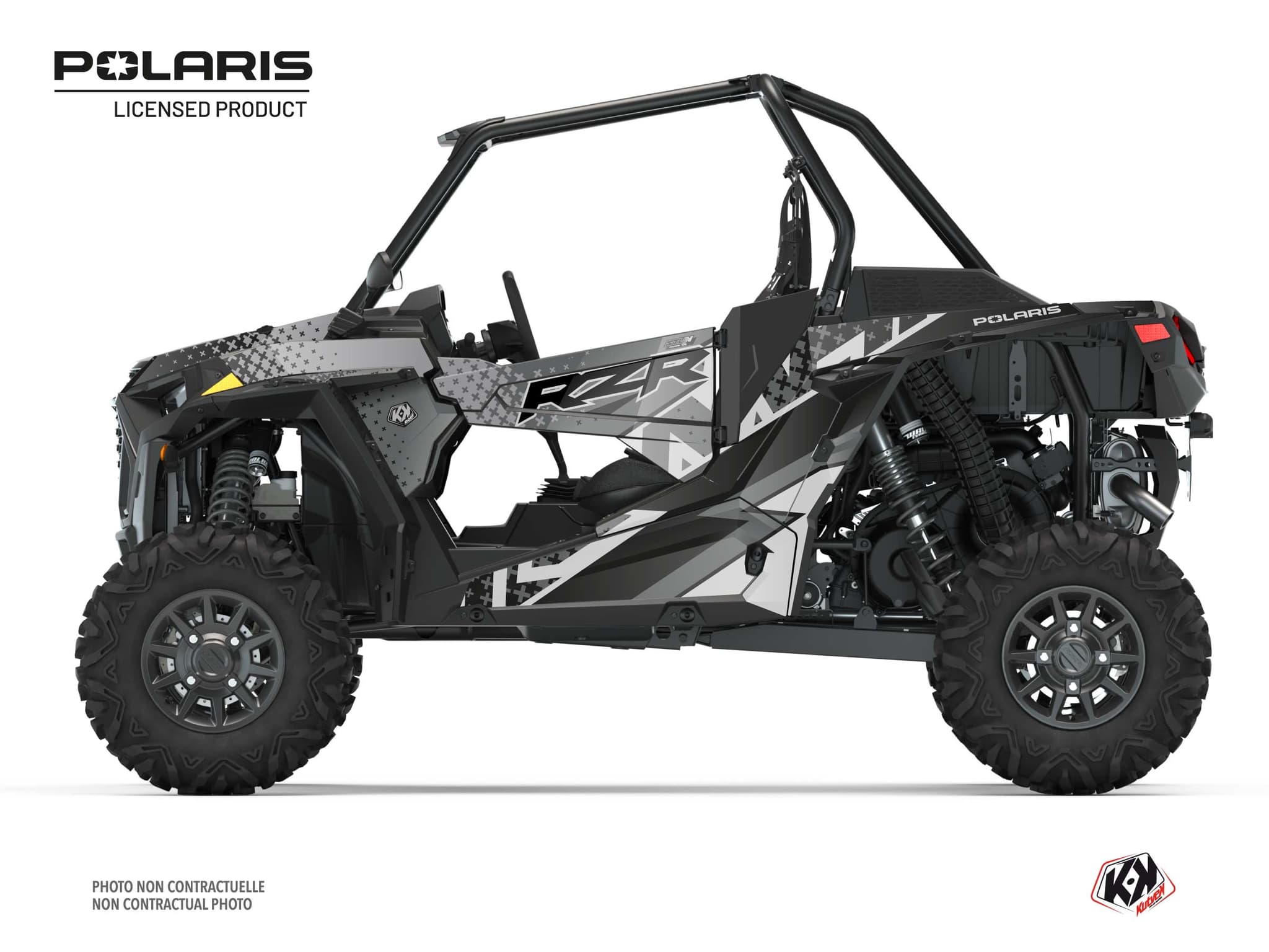 kit graphique ssv polaris rzr xp 1000 stun gris