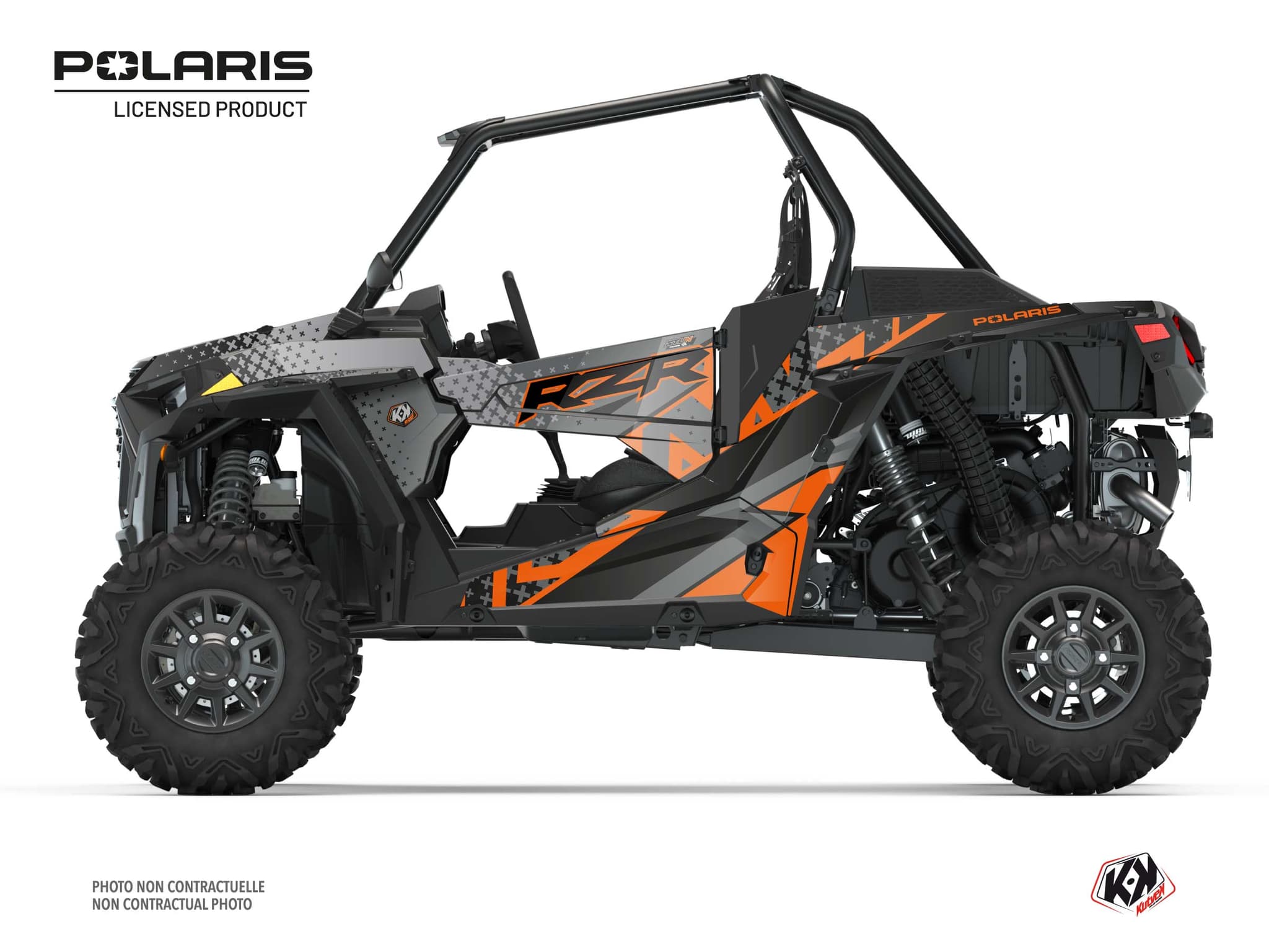 kit graphique ssv polaris rzr xp 1000 stun orange