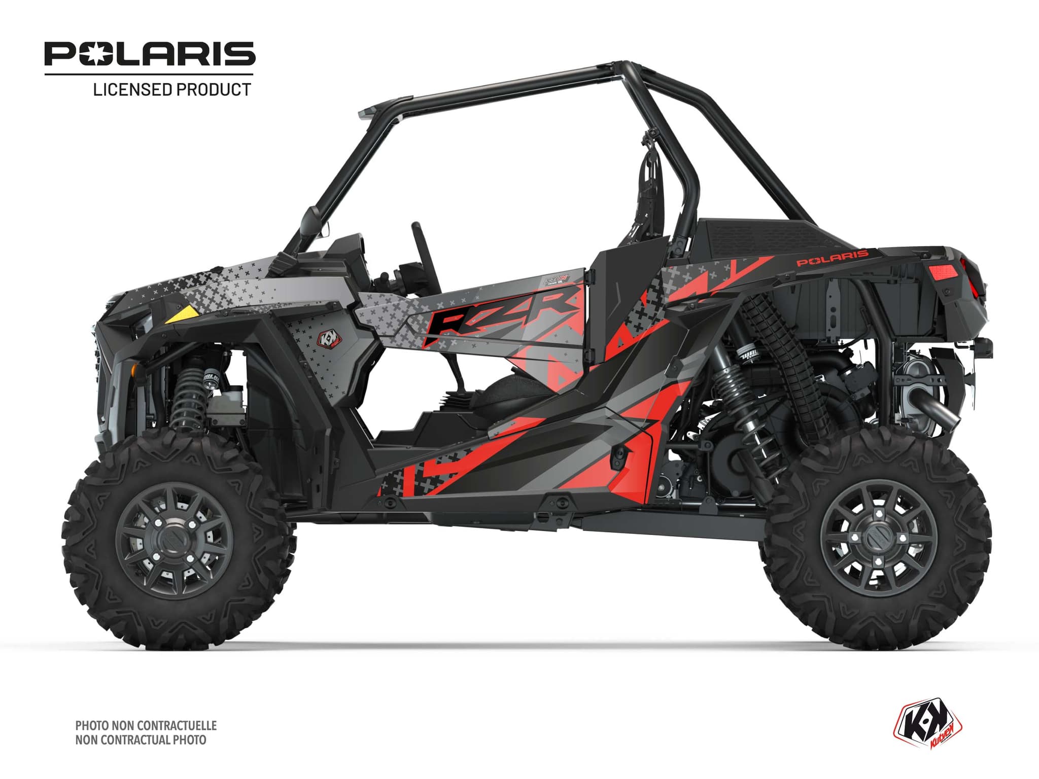 kit graphique ssv polaris rzr xp 1000 stun rouge