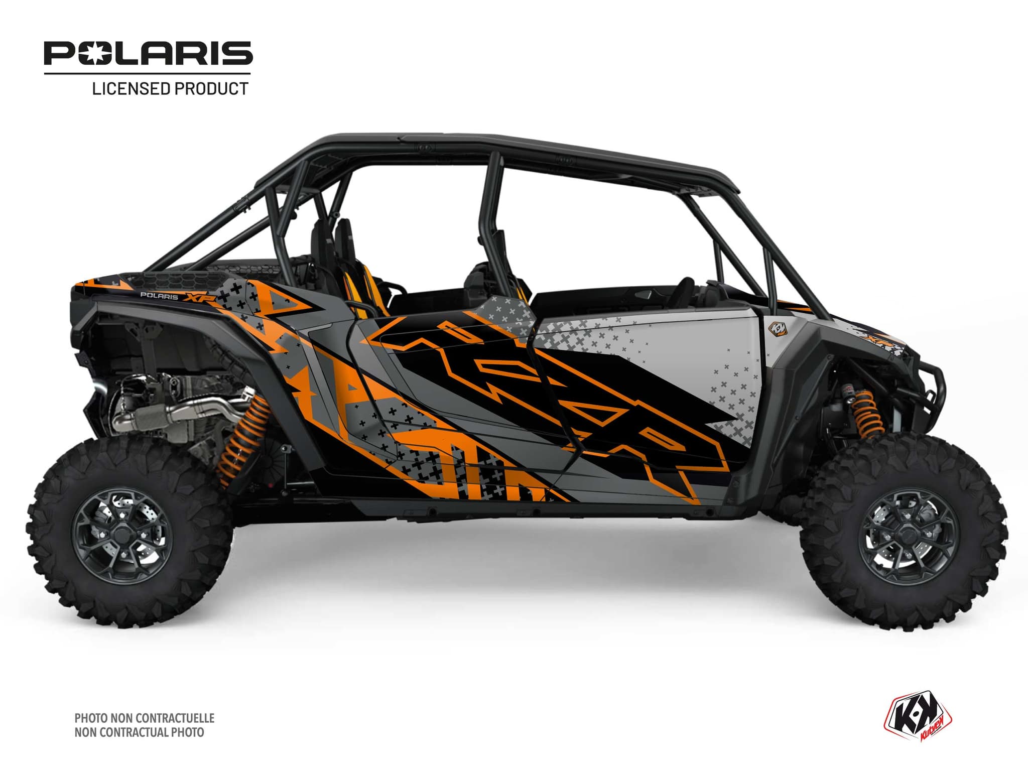 kit graphique ssv polaris rzr xp 4 portes stun orange