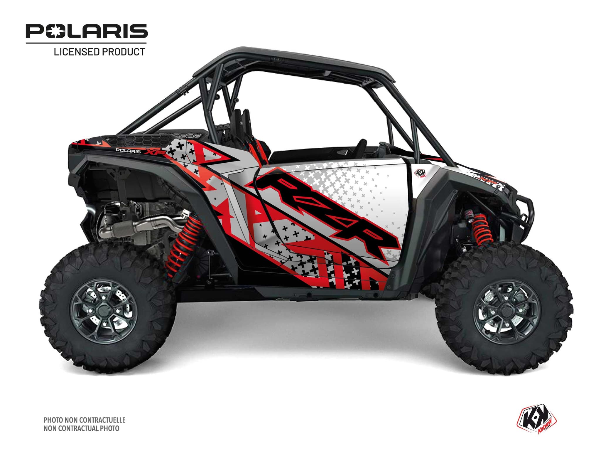 kit graphique ssv polaris rzr xp stun blanc | Polaris | Kutvek