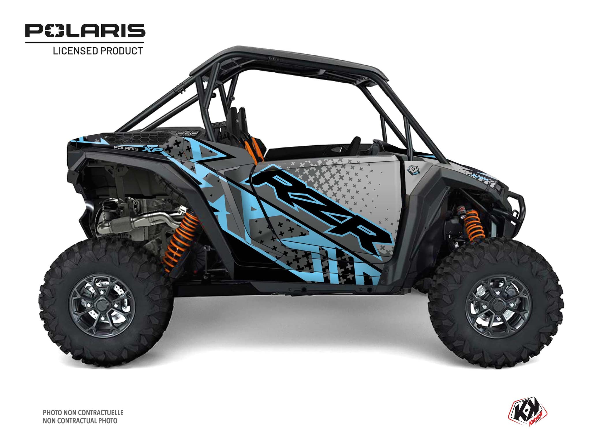 kit graphique ssv polaris rzr xp stun bleu