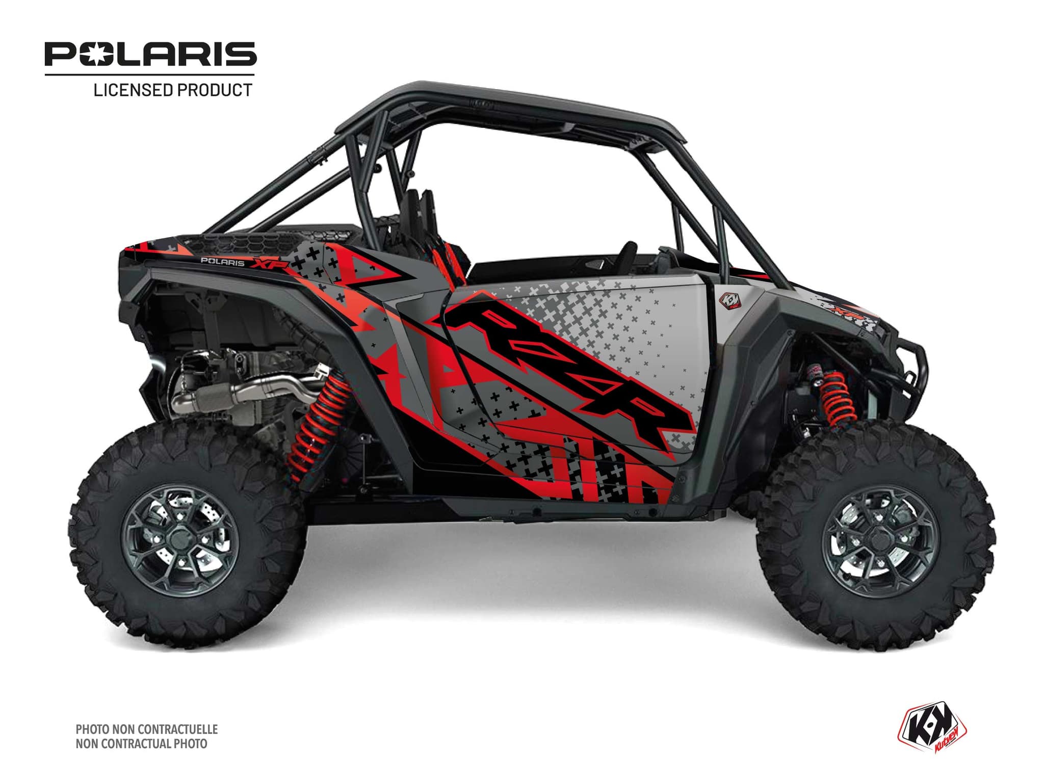 kit graphique ssv polaris rzr xp stun rouge | Polaris | Kutvek