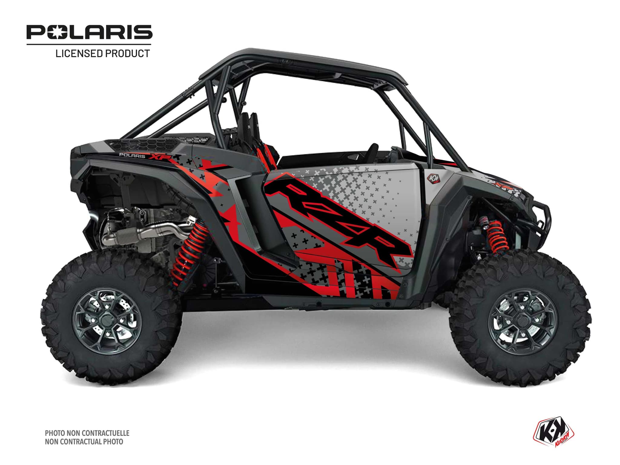 kit graphique ssv polaris rzr xp stun rouge