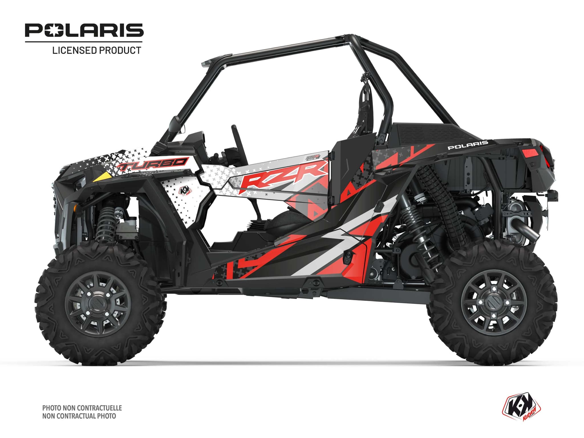 kit graphique ssv polaris rzr xp turbo stun blanc