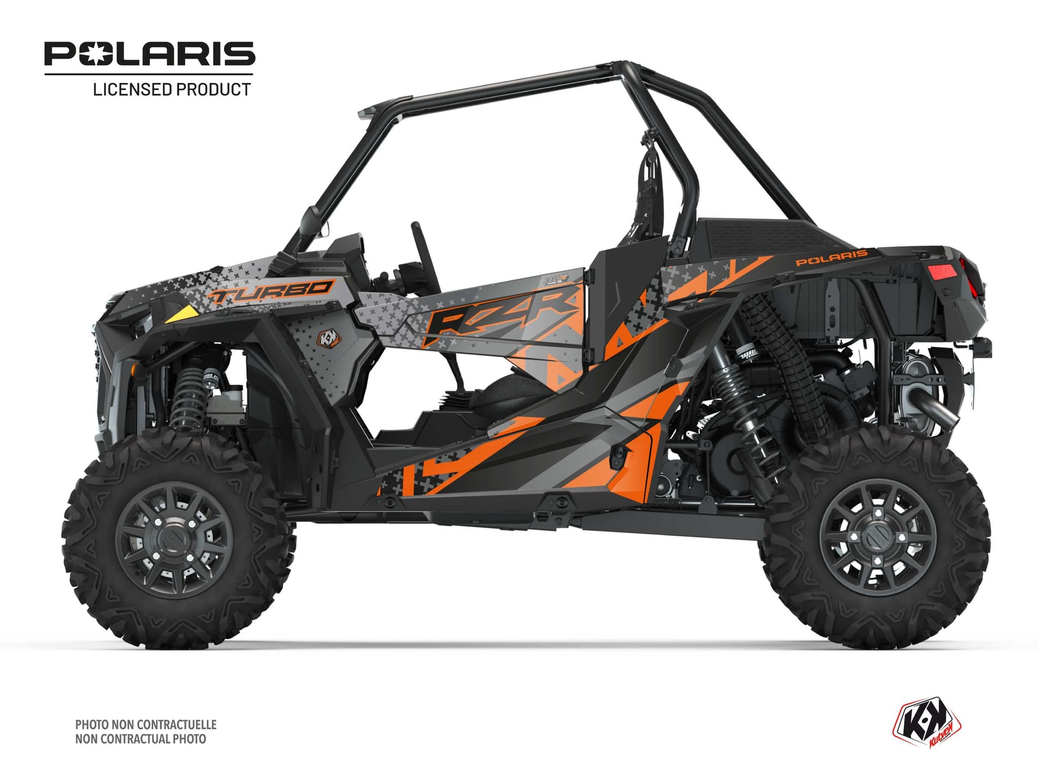 kit graphique ssv stun polaris rzr xp turbo orange