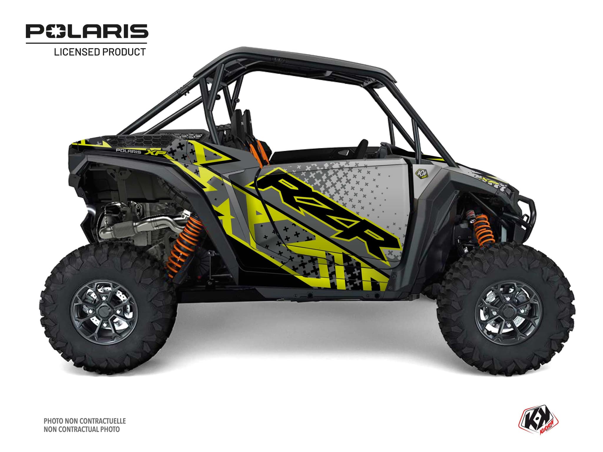 kit graphique ssv polaris rzr xp stun vert-neon