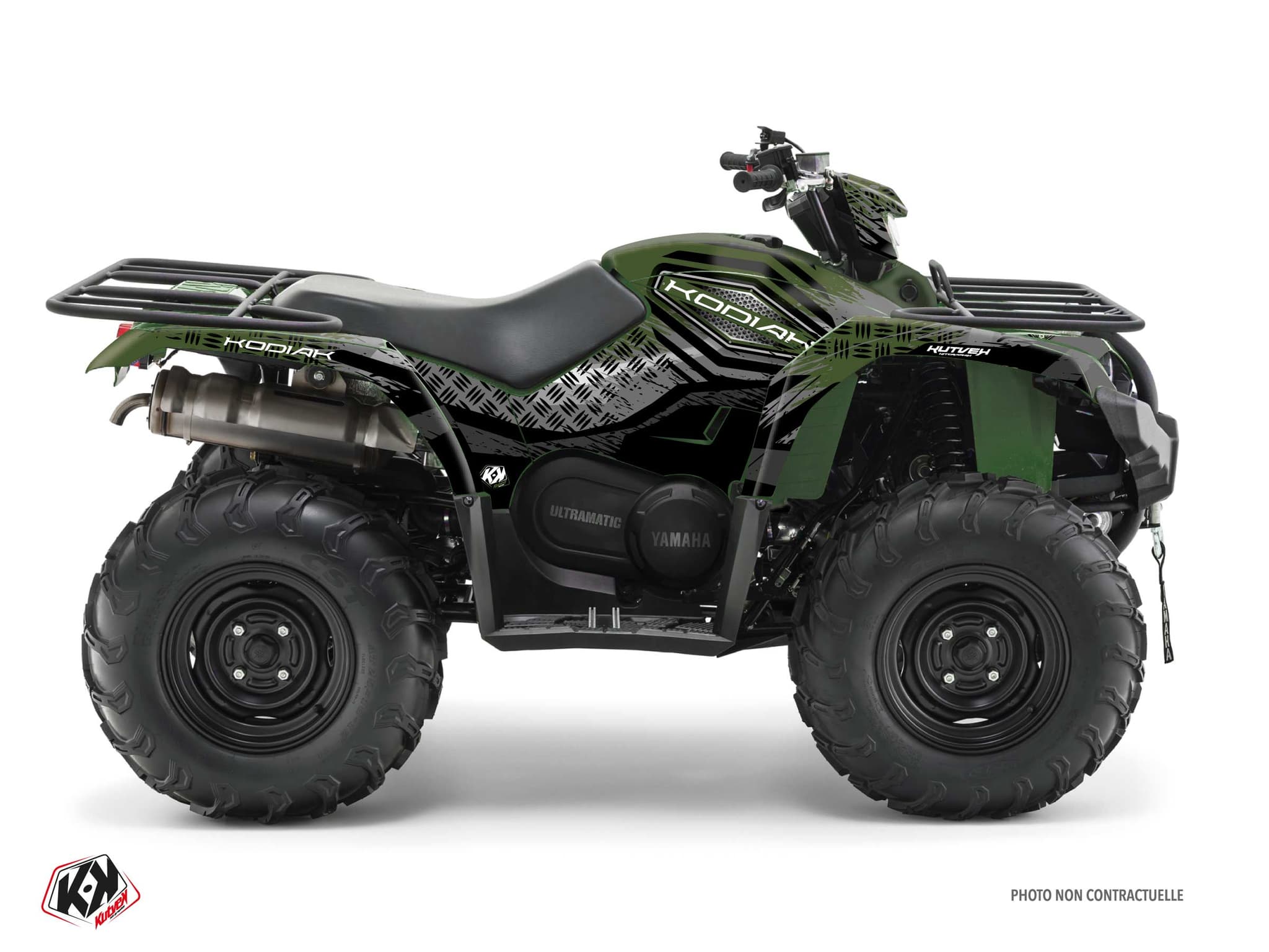 kit graphique quad yamaha kodiak 450 sturdy vert