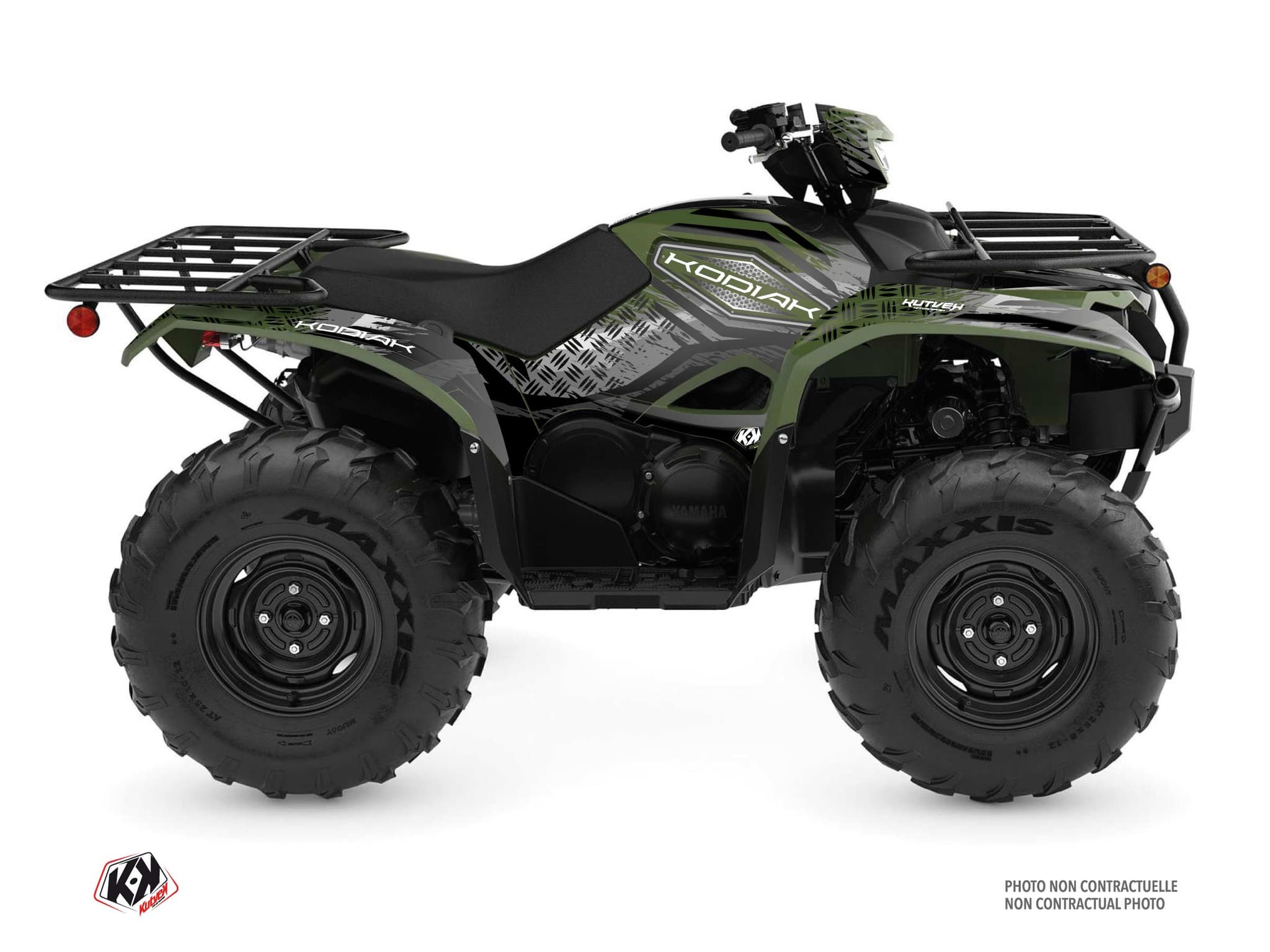 kit graphique quad yamaha kodiak 700 sturdy vert