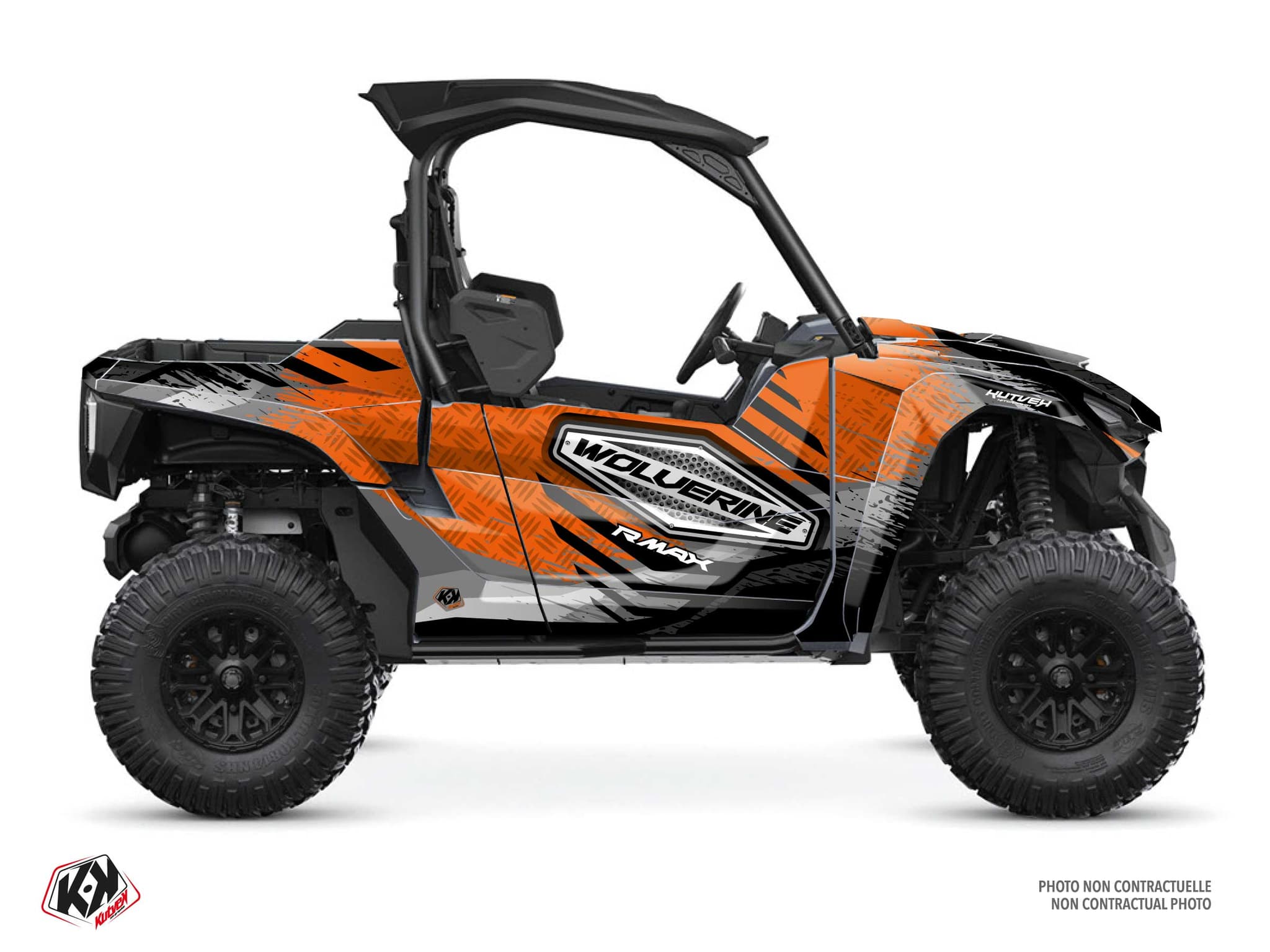 kit graphique ssv yamaha wolverine r max sturdy orange