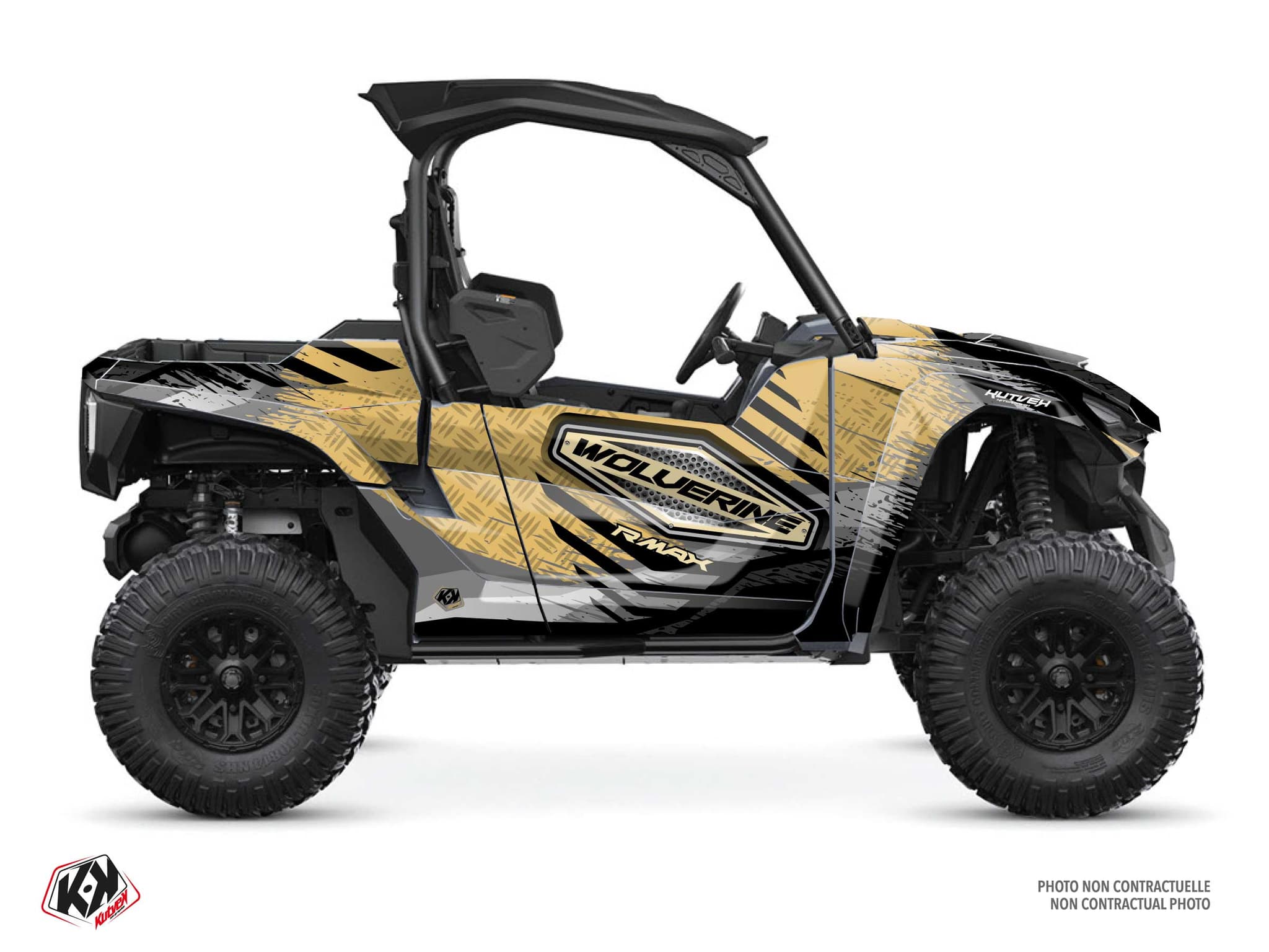 kit graphique ssv yamaha wolverine r max sturdy sable