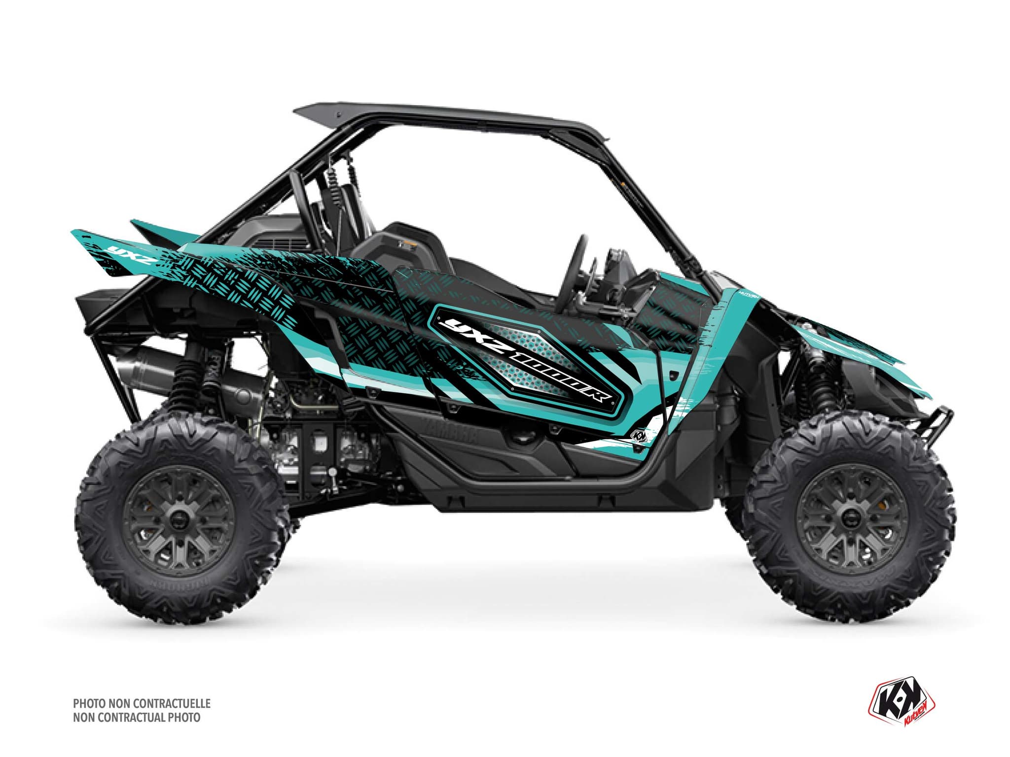 kit graphique ssv yamaha yxz 1000 r sturdy noir-turquoise