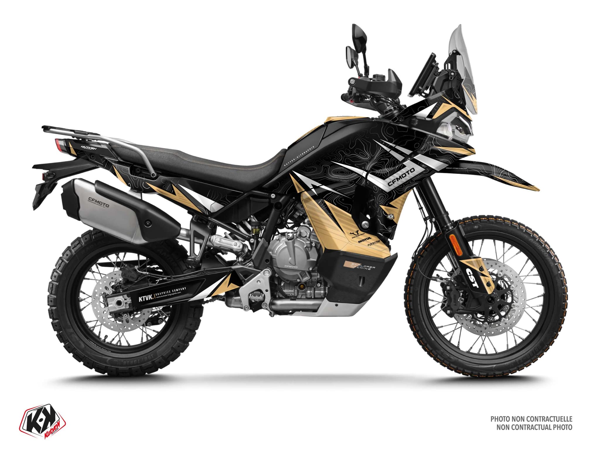 kit graphique moto cf moto mt-x 800 summit sable