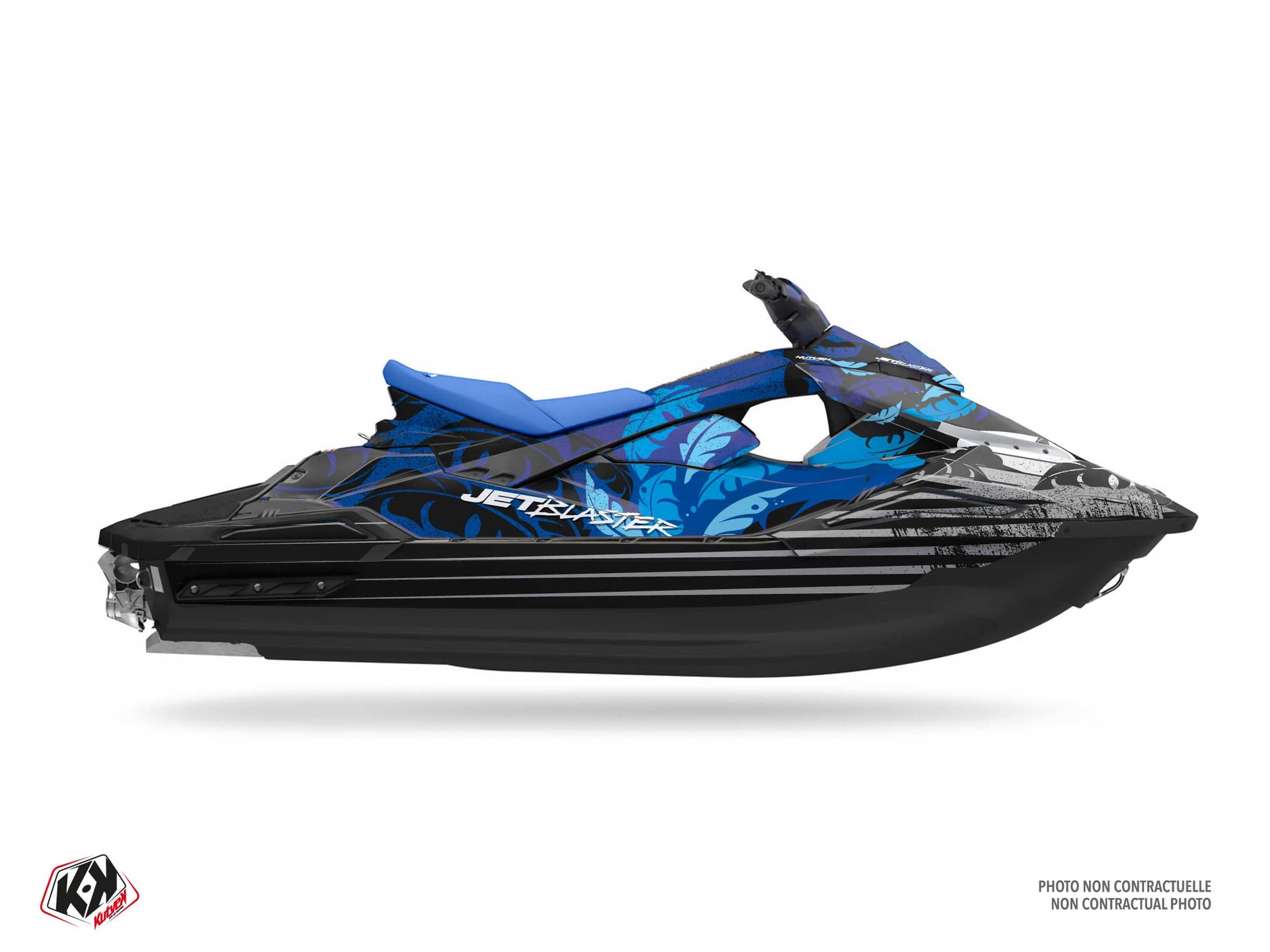 Graphic Kit Sunset Black-Blue Jet Ski Yamaha Jet Blaster
