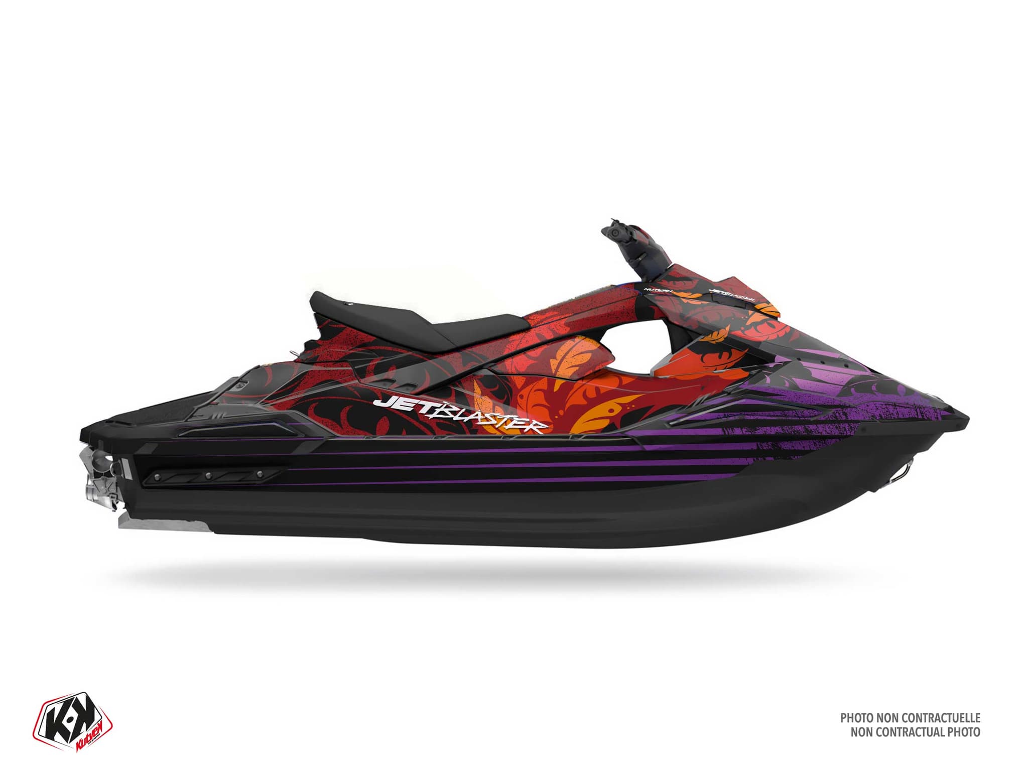 Graphic Kit Sunset Bordeaux Jet Ski Yamaha Jet Blaster