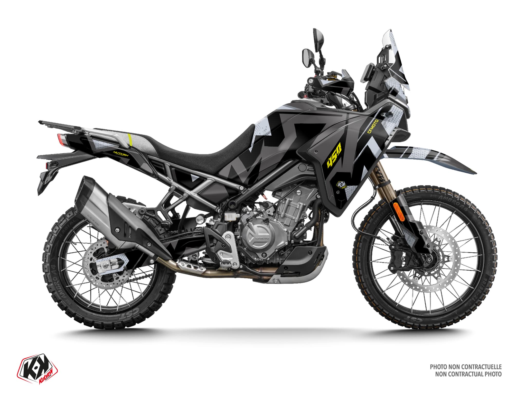 Kit Graphique moto cf moto nk 450 surge gris