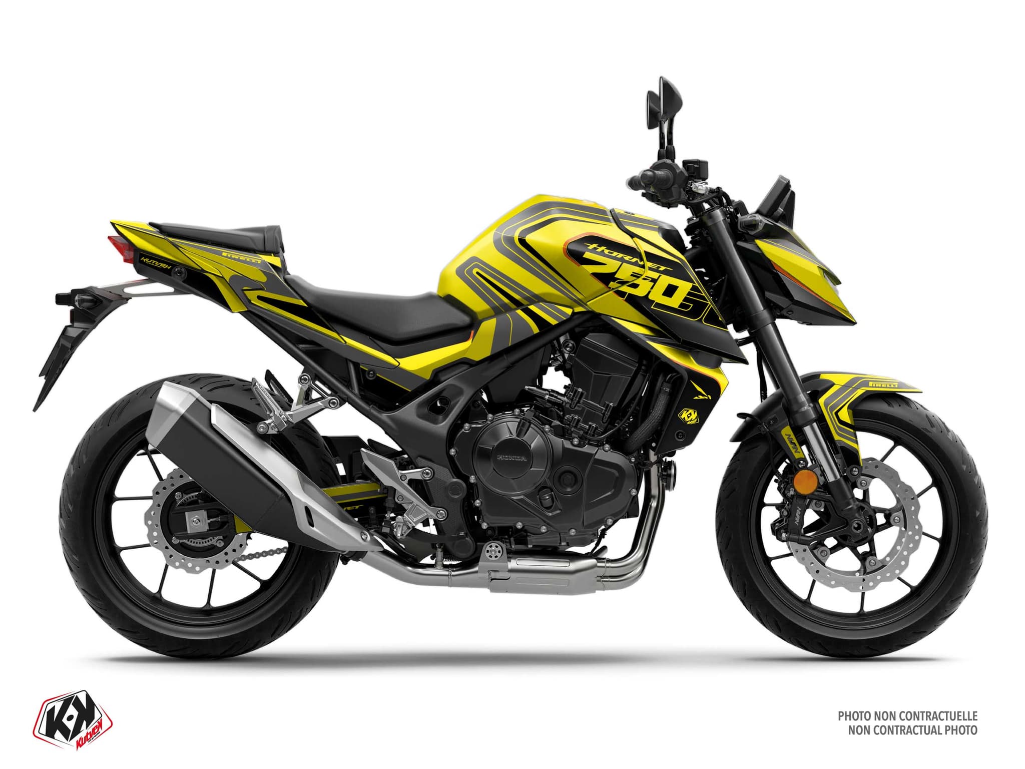 Street Bike HONDA CB 750 HORNET SWISH Yellow graphic kit