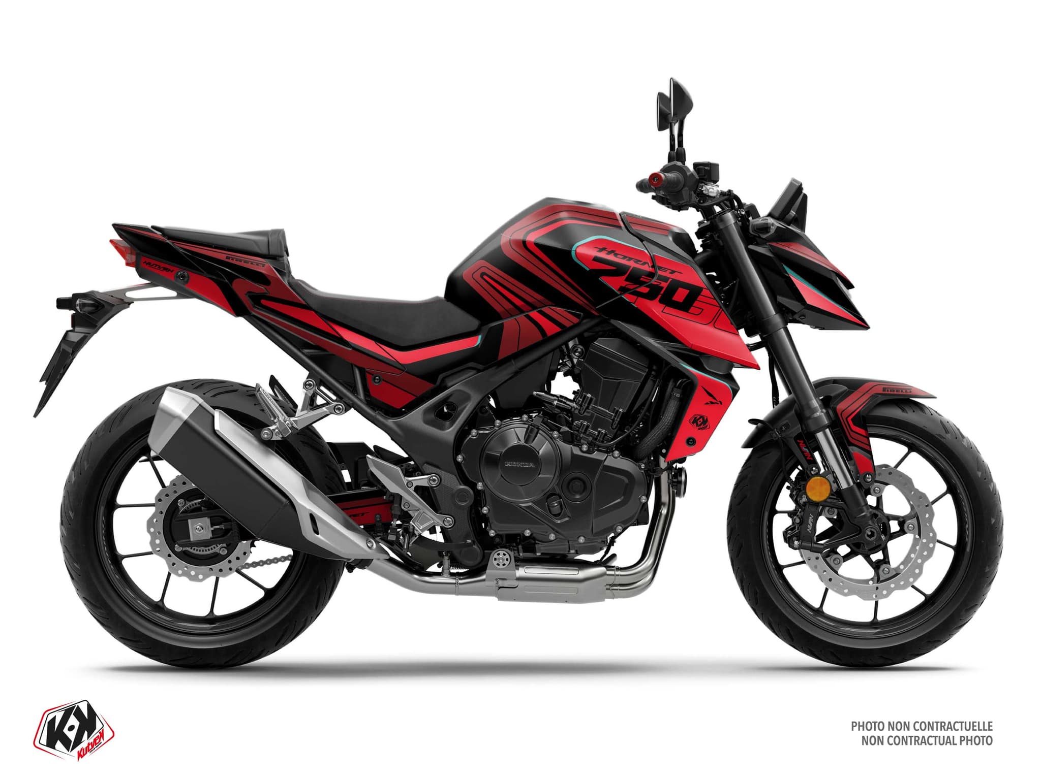 Street Bike HONDA CB 750 HORNET SWISH Black graphic kit