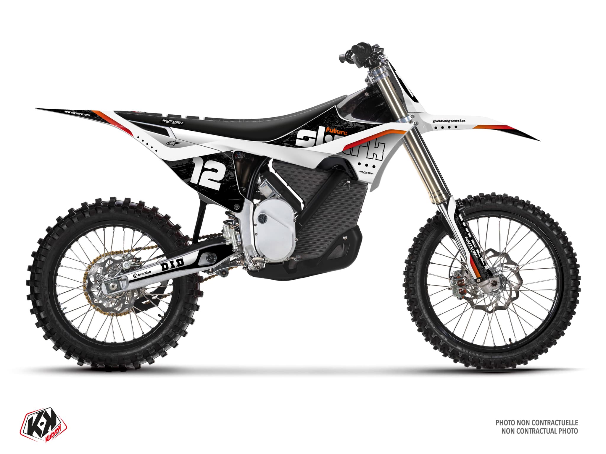 Graphic Kit Synapse White Dirt Bike Stark Future Varg