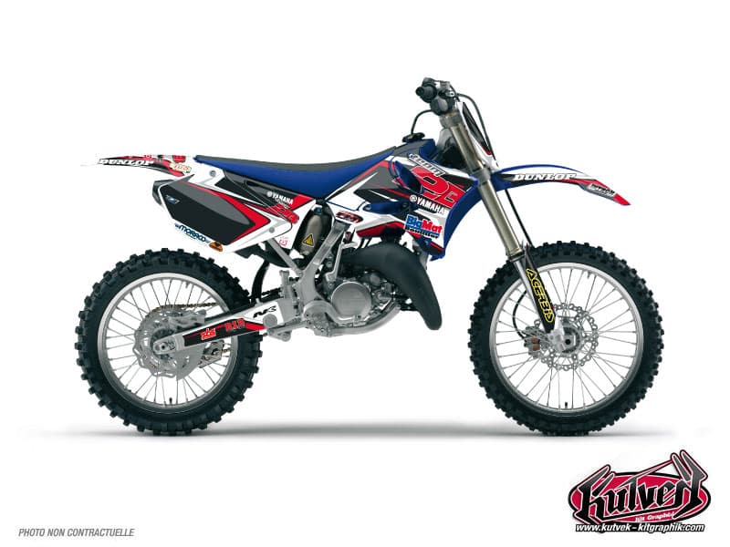 kit graphique motocross replica team 2b yamaha 125 yz maxime despres 2010