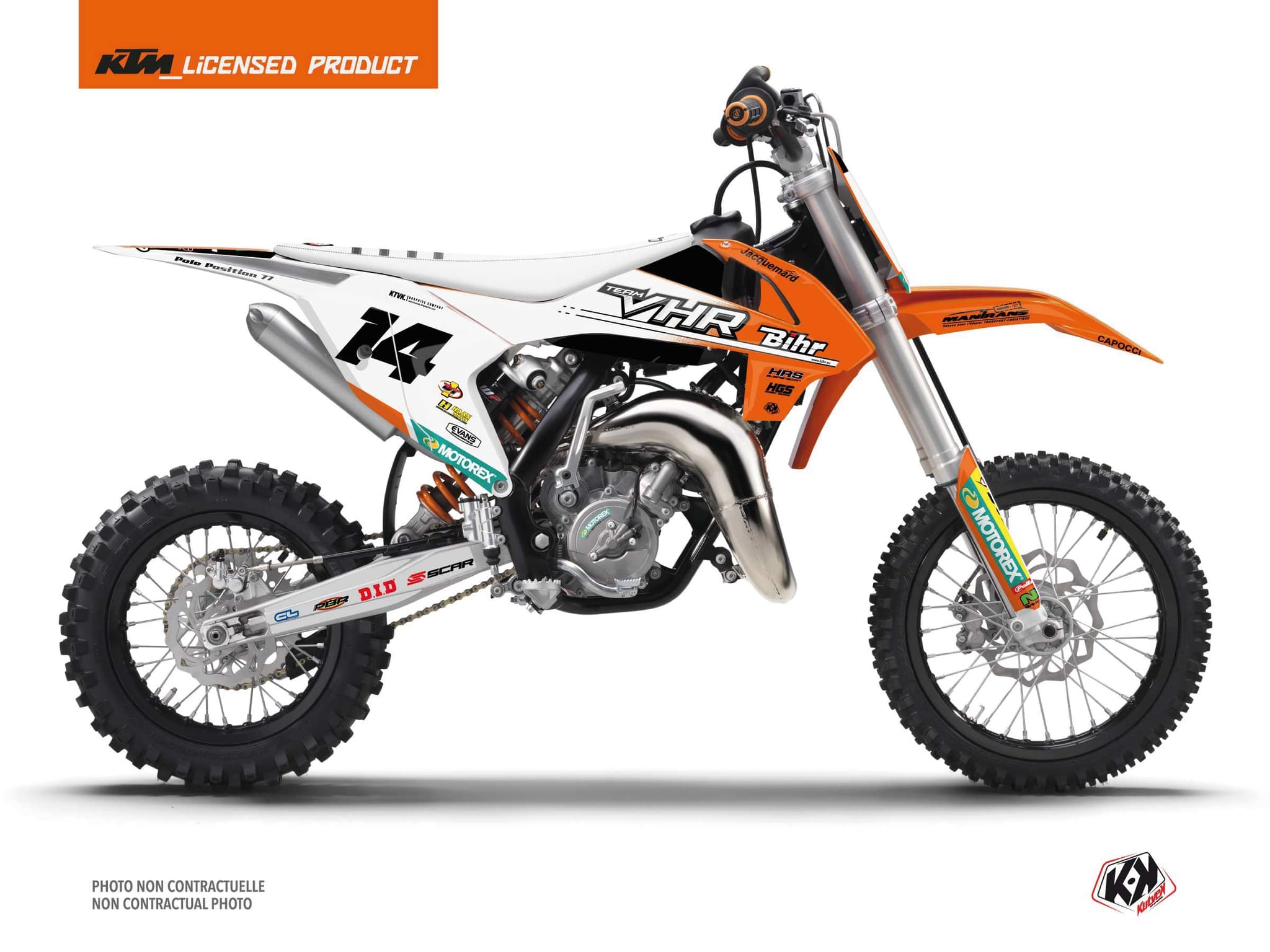 deko-set moto-cross replica team vhr k22 ktm 65 sx