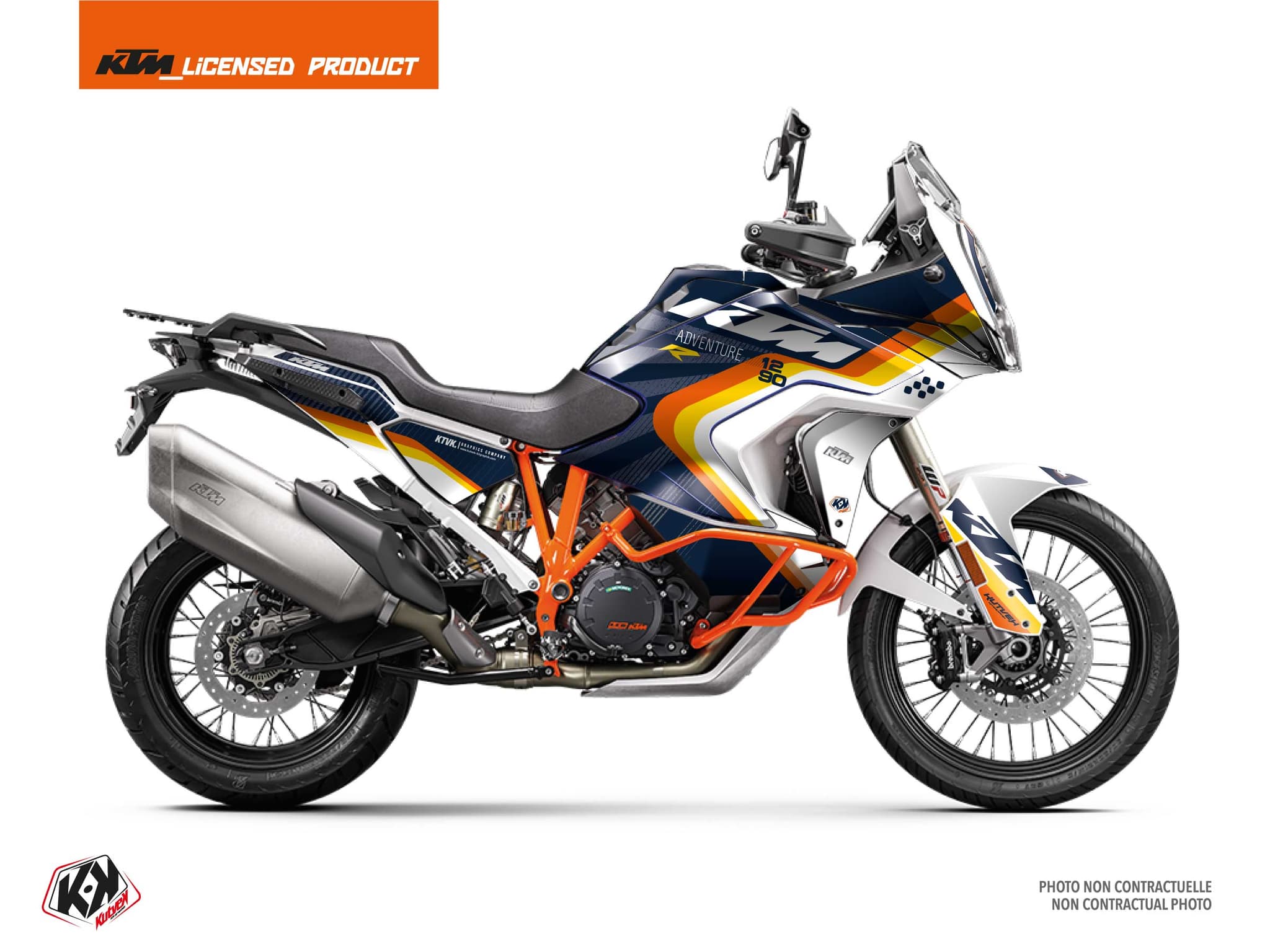 kit graphique moto ktm super adventure 1290 r tensif bleu