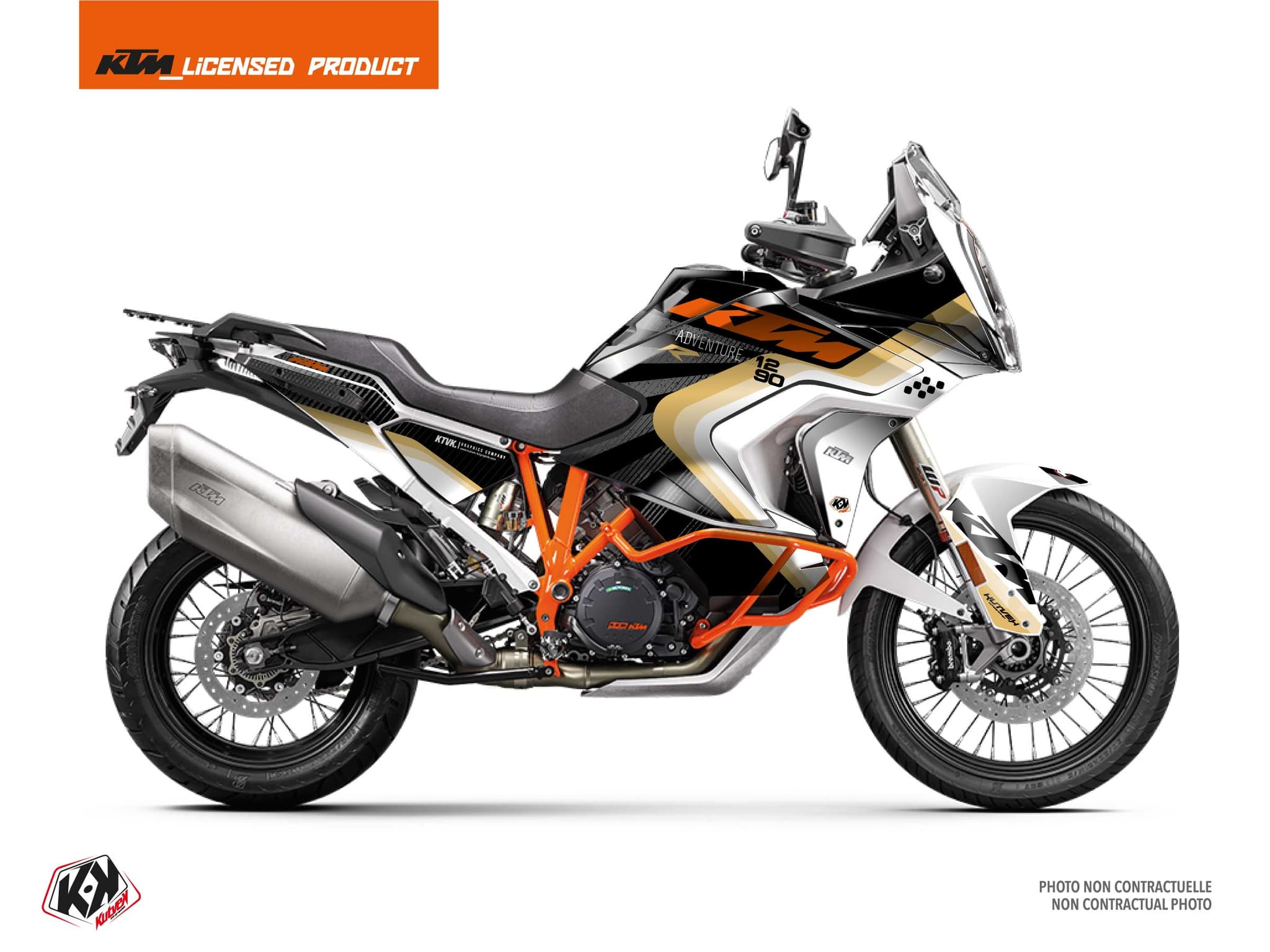 kit graphique moto ktm super adventure 1290 r tensif noir