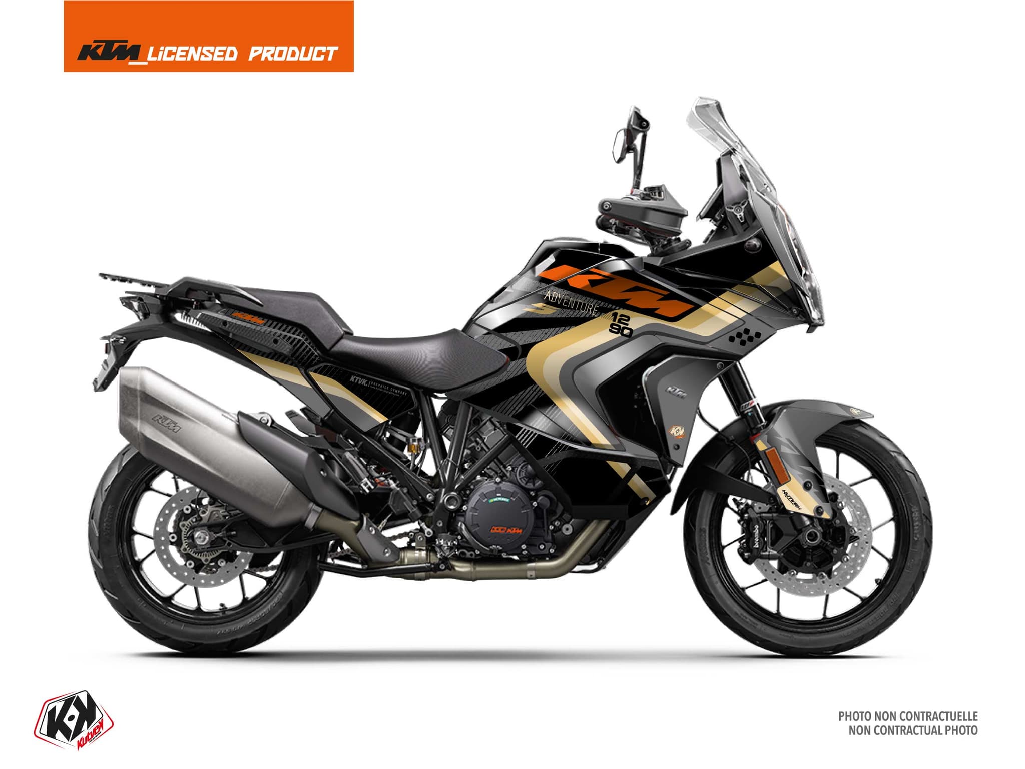 kit graphique moto ktm super adventure 1290 s tensif noir