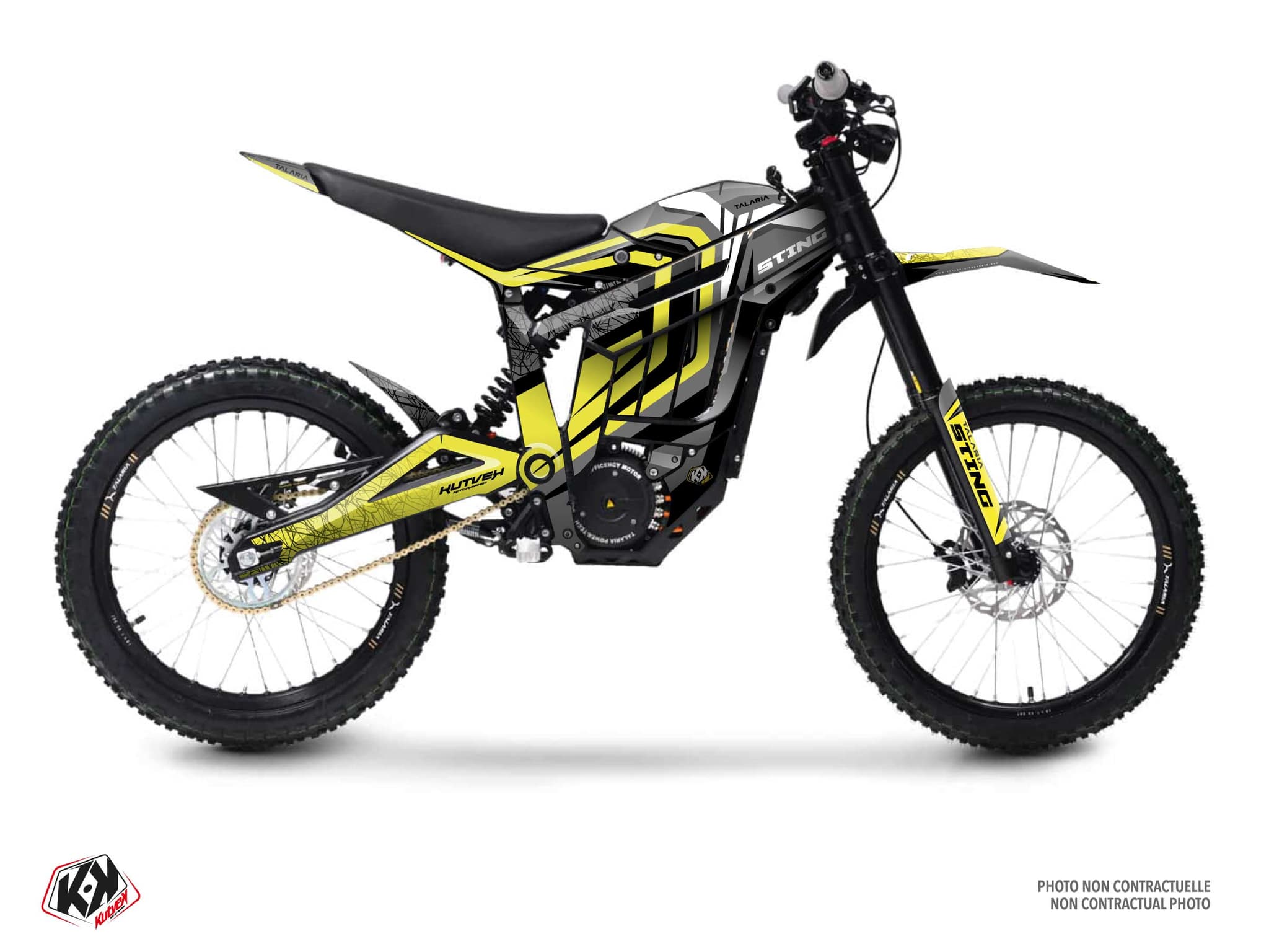 Talaria Sting Thunder Yellow Dirt Bike Graphic Kit